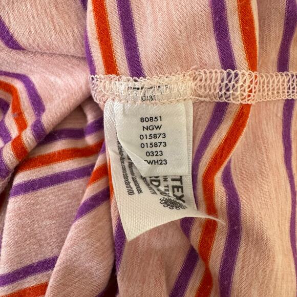 Hanna Andersson 140 size 10 Girls Drop Waist Collared Dress Pink Stripe - Picture 4 of 4